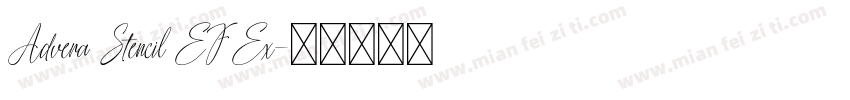 Advera Stencil EF Ex字体转换